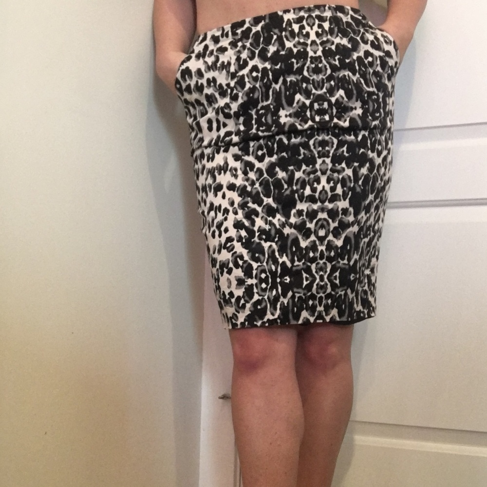 Leopard Pencil Skirt